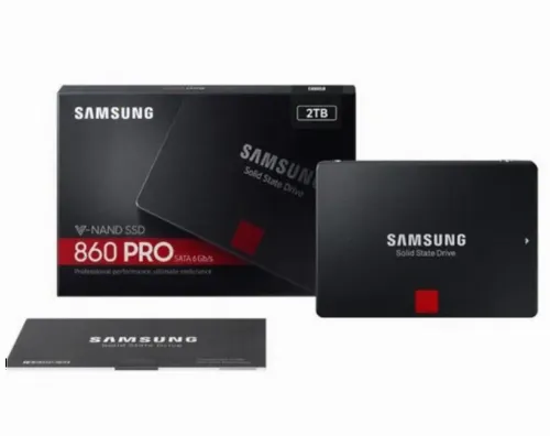 Накопитель SSD Samsung 860 PRO  MZ-76P2T0, 2000Гб, MZ-76P2T0BW