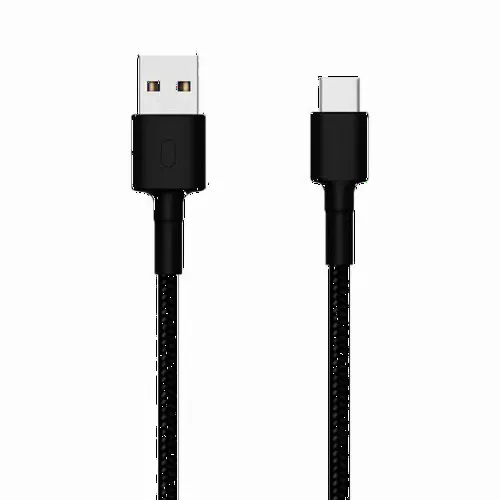 Cablu de încărcare Xiaomi Braided, USB Type-A/USB Type-C, 1m, Negru