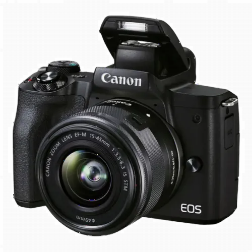 Беззеркальный фотоаппарат Canon EOS M50 Mark II, Black + EF-M 15-45 IS, Чёрный