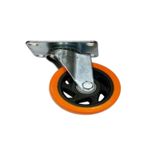 Roata pivotanta TECHNOWORKER portocalie 4 inch