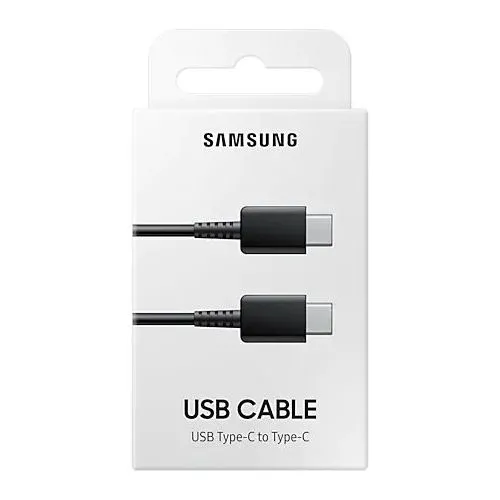 Кабель для зарядки и синхронизации Samsung EP-DA705BBRGRU, USB Type-C/USB Type-C, 1м, Чёрный