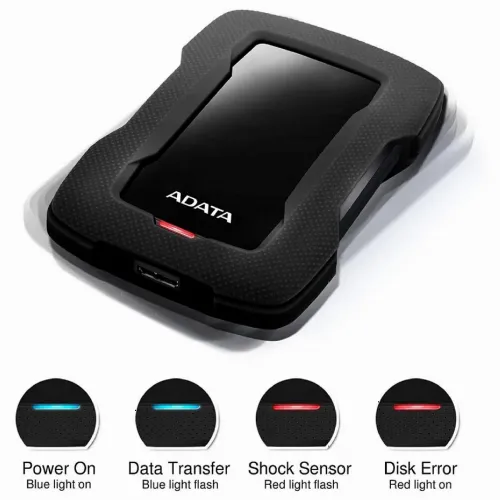 HDD portabil extern ADATA HD330,  1 TB, Negru (AHD330-1TU31-CBK)