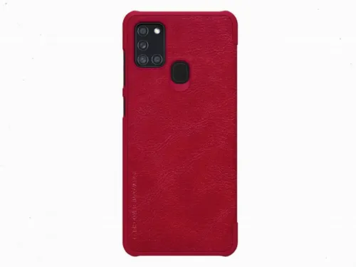 Husă tip carte Nillkin Galaxy A21s - Qin LC, Roșu