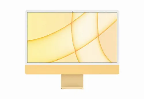 Computer All-in-One Apple iMac A2438, M1 with 8-core CPU and 8-core GPU, 16GB/512GB, macOS Big Sur, Galben