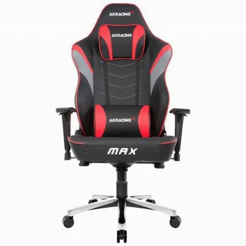 Игровое кресло AKRacing MASTERS Max, Искусственная кожа, Красный