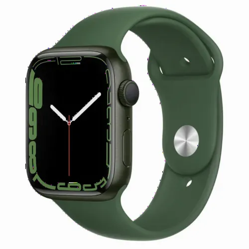 Умные часы Apple Watch Series 7 GPS, 41мм, Алюминиевый корпус со спортивным Зеленым ремешком Clover