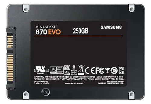 Накопитель SSD Samsung 870 EVO  MZ-77E250, 250Гб, MZ-77E250BW