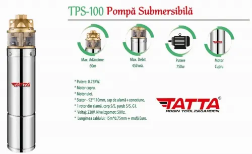 Погружной насос Tatta TPS100 750 W