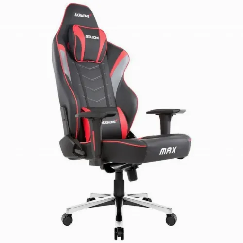 Игровое кресло AKRacing MASTERS Max, Искусственная кожа, Красный