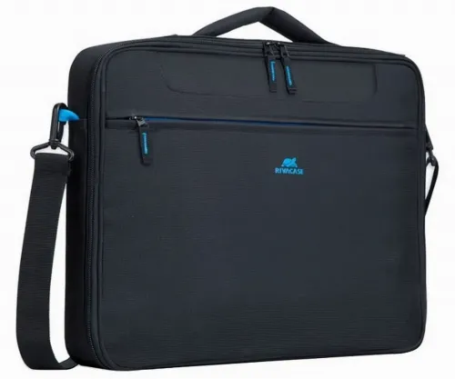 Geantă pentru Laptop RivaCase Regent, 16", Poliester, Negru