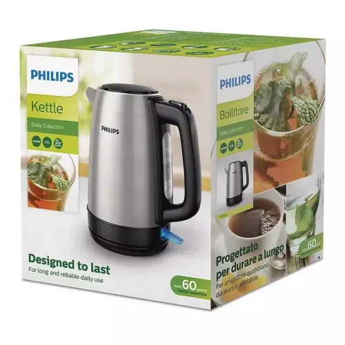 Fierbător electric PHILIPS HD9350/90, Oțel inoxidabil
