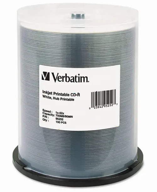 CD Verbatim 95252, 100шт, Spindle