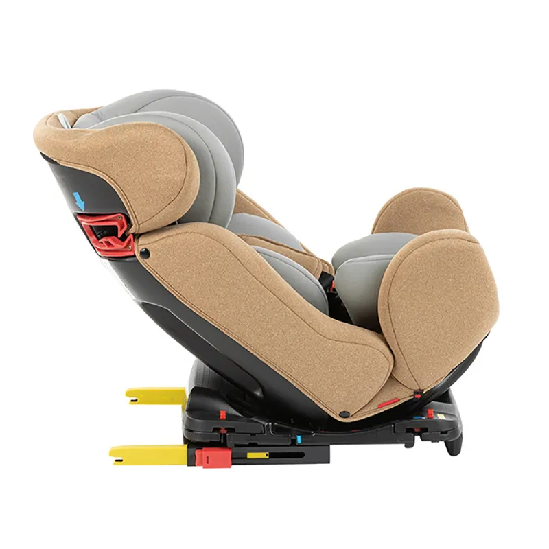 Scaun auto Kikka Boo 4 Safe ISOFIX, Grupa 0+/1/2/3 (0-36 kg), Bej