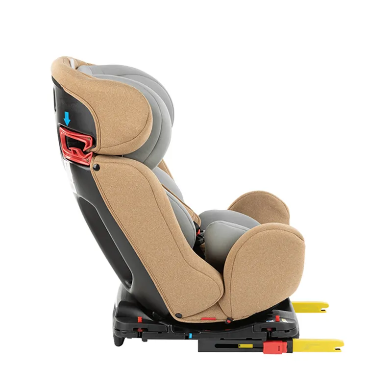 Scaun auto Kikka Boo 4 Safe ISOFIX, Grupa 0+/1/2/3 (0-36 kg), Bej