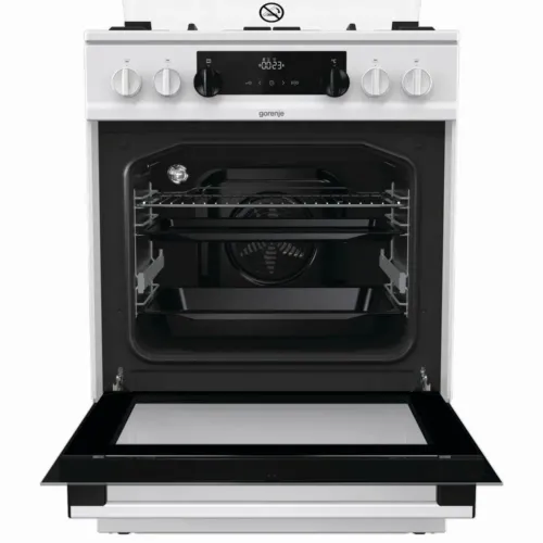 Plită pe gaz Gorenje Extra Steam KS6350WF, Alb