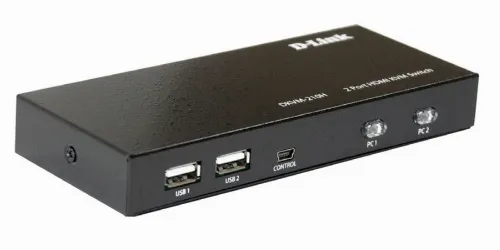 KVM Переключатель D-Link DKVM-210H/A1A, 1,5м