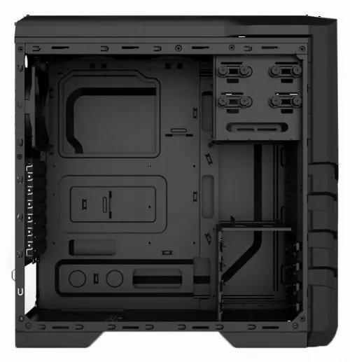 Carcasă PC Gamemax Centauri, Midi-Tower, ATX, Negru/Rosu
