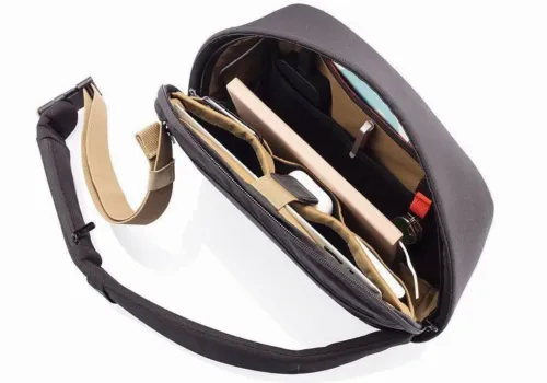 Geantă de umăr Bobby Sling, 9,7", Poliester, Negru