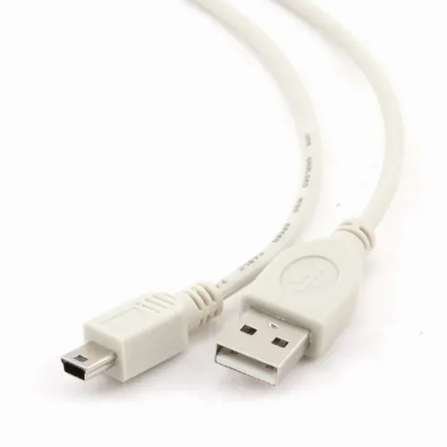 Cablu încărcare și sincronizare Cablexpert CC-USB2-AM5P-3, USB Type-A/USB Type-B, 0,9m, Alb