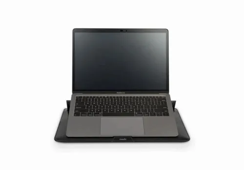 Husă universală pentru Laptop Moshi Muse 3-in-1 Slim Laptop Sleeve, 13", Microfibră, Negru