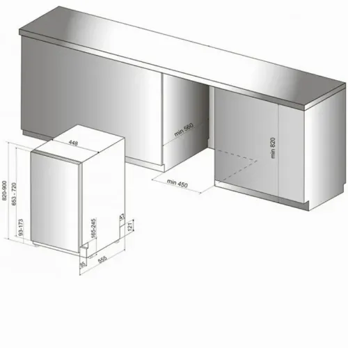 Посудомоечная машина Hotpoint-Ariston HSIO 3O35 WFE, Белый