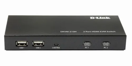 KVM Переключатель D-Link DKVM-210H/A1A, 1,5м