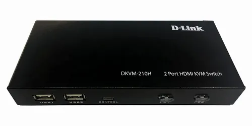 KVM Переключатель D-Link DKVM-210H/A1A, 1,5м