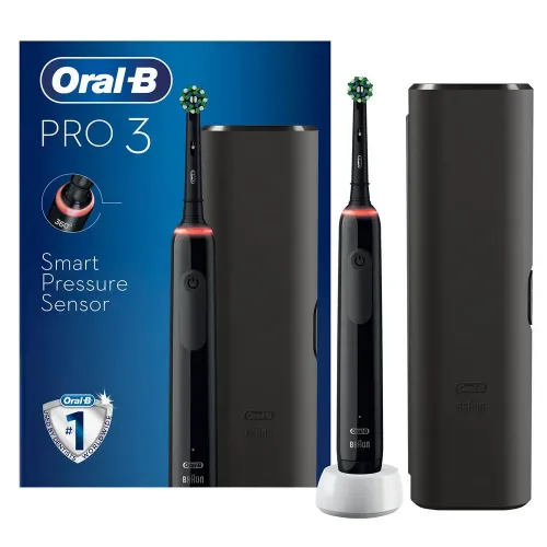 Электрическая зубная щетка Oral-B Pro 3500 Cross Action, Чёрный