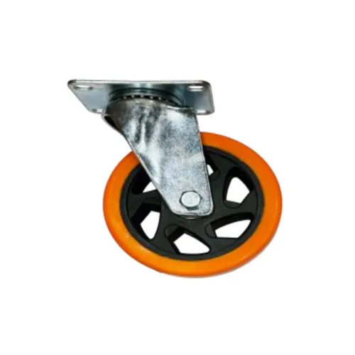 Roata pivotanta TECHNOWORKER portocalie 5 inch
