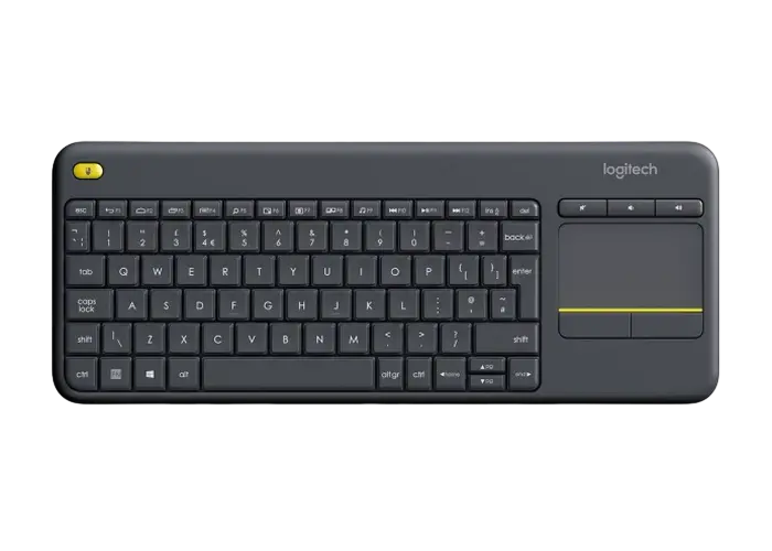 Клавиатура Logitech K400 Plus, Беспроводное, Чёрный