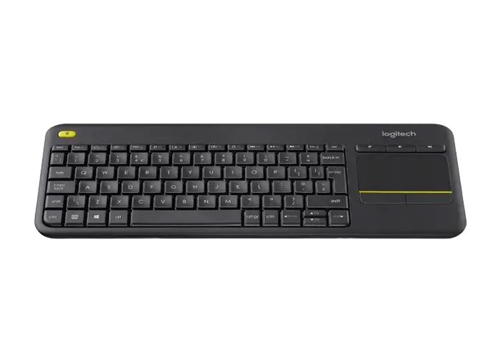 Клавиатура Logitech K400 Plus, Беспроводное, Чёрный