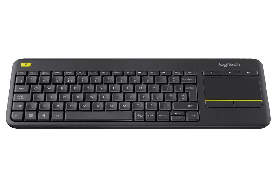 Клавиатура Logitech K400 Plus, Беспроводное, Чёрный