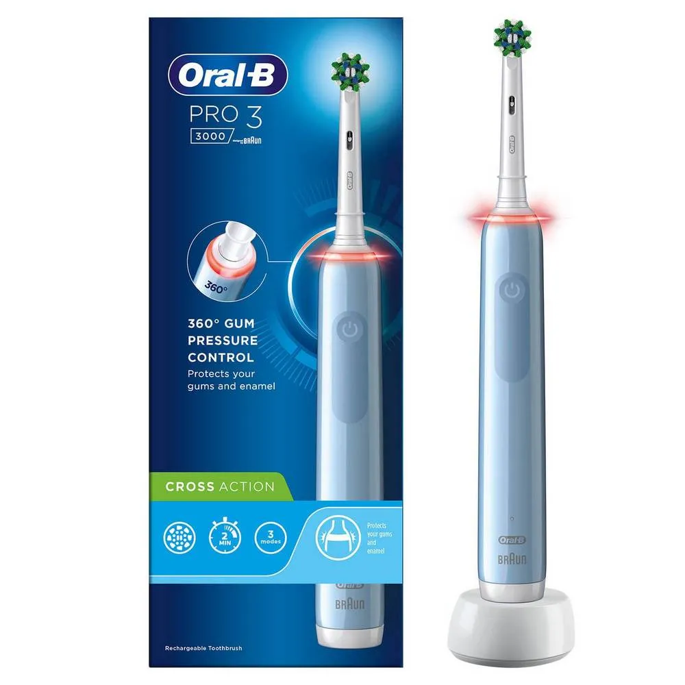 Periuță de dinți electrică Oral-B PRO 500 3D, Alb Albastru