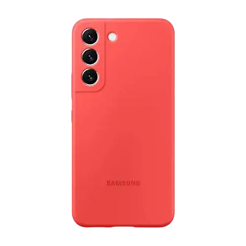 Чехол Samsung Silicone Cover for Galaxy S22, Красный