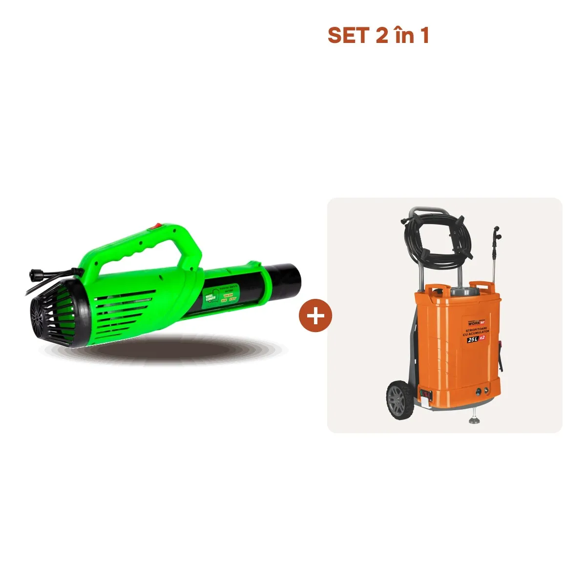 Tik Tok StropitoareTECHNOWORKER 25L R2 + Atomizor portabil 80W