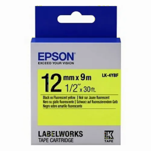 Картридж с лентой Epson LK-4YBF, 12 мм x 9 м