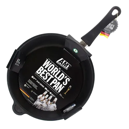 Tigaie AMT Gastroguss I-728-E, 3,8L, 28cm, Negru