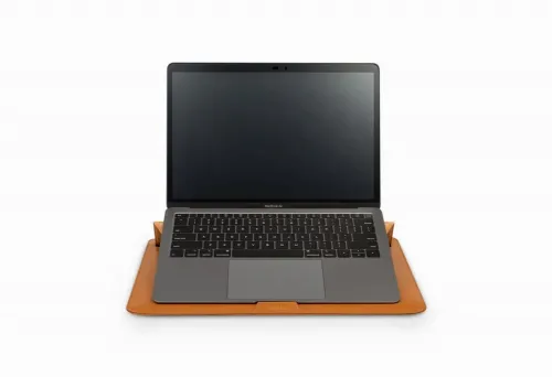 Husă universală pentru Laptop Moshi Muse 3-in-1 Slim Laptop Sleeve, 13", Microfibră, Maro