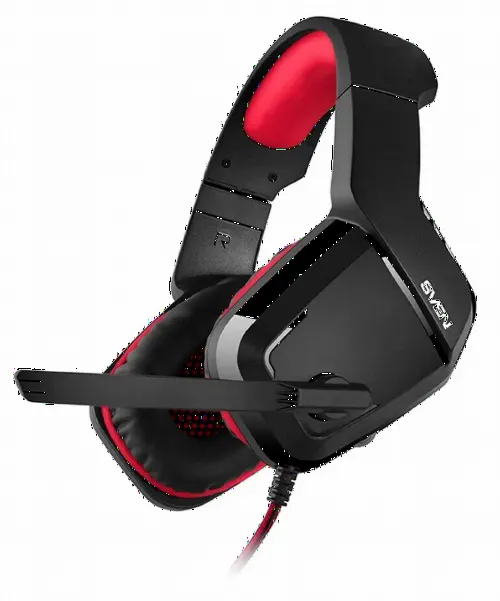 Игровая Гарнитура SVEN AP-G858MV, Проводной аналоговый, Чёрный/Красный