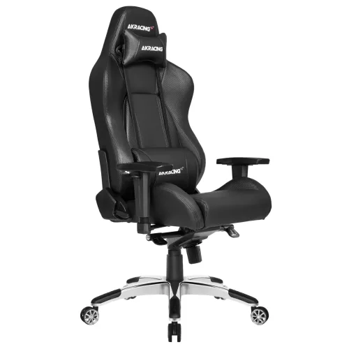 Игровое кресло AKRacing MASTERS Premium, Искусственная кожа, Угольно-Чёрный