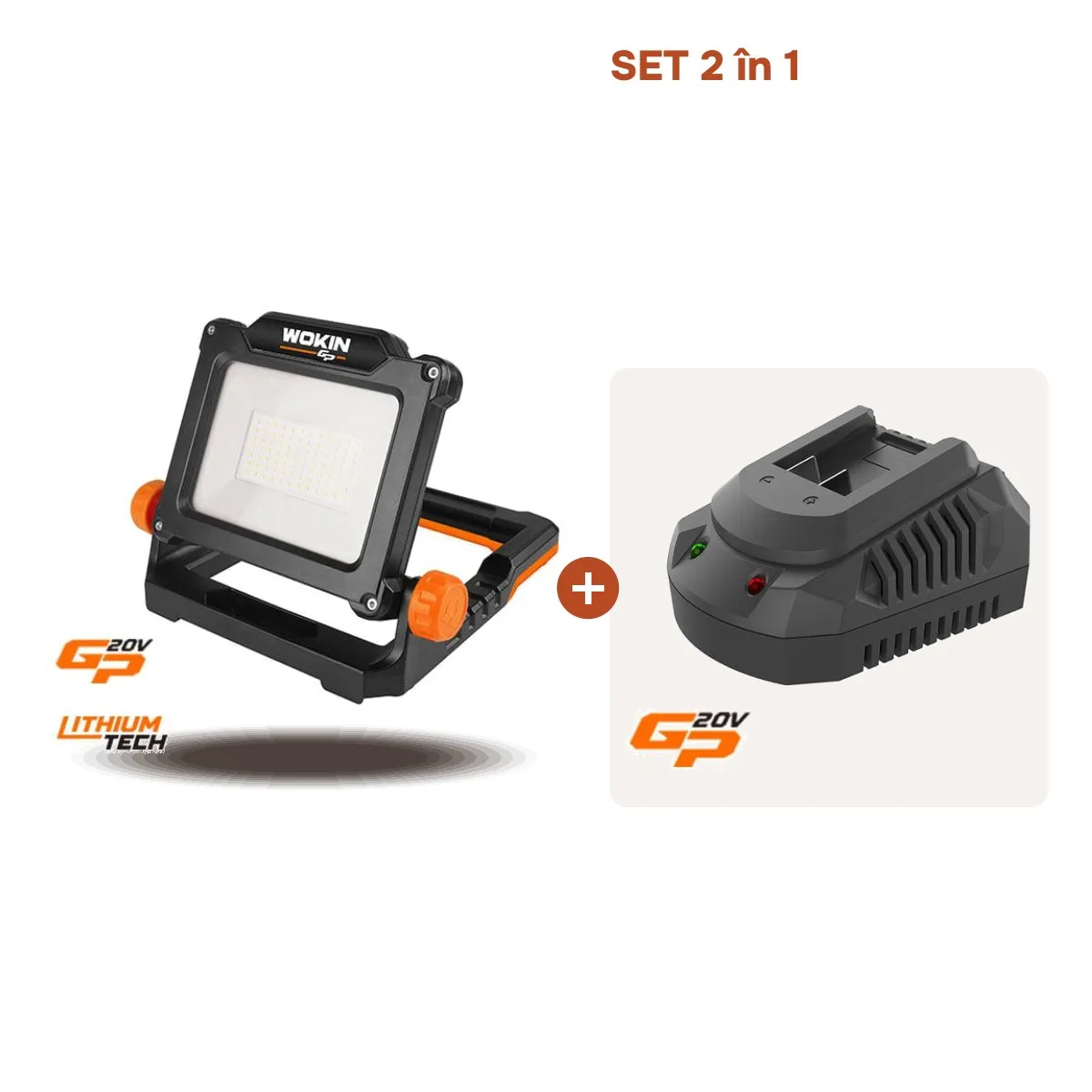 TikTok Lampa de lucru WOKIN 20V + Incarcator