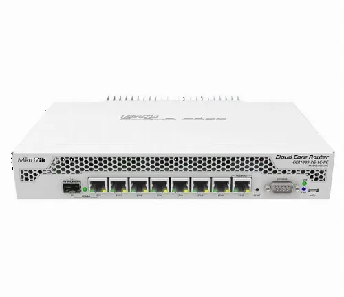 Router MikroTik CCR1009-7G-1C-PC, Alb