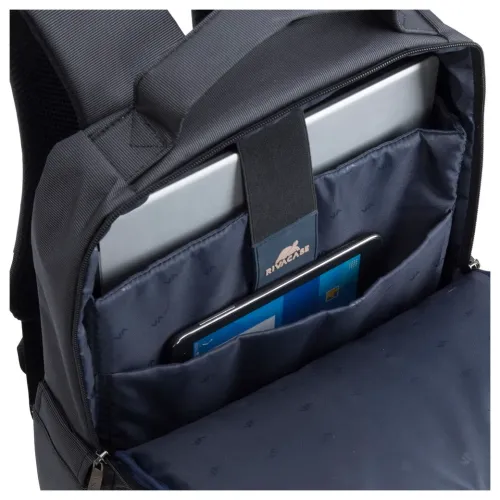Rucsac pentru Laptop RivaCase Central, 15.6", Poliester, Negru