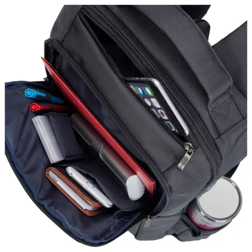 Rucsac pentru Laptop RivaCase Central, 15.6", Poliester, Negru