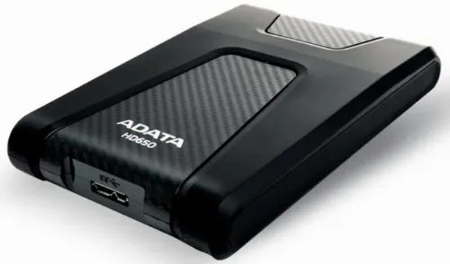 HDD portabil extern ADATA HD650, 1 TB, Negru (AHD650-1TU3-CBK)