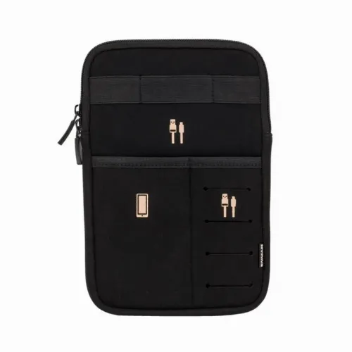 Organizator pentru calatorie RivaCase Antishock, 8", Poliester, Negru