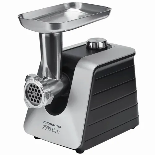 Mașină de tocat carne Polaris PMG2546, Oțel Inoxidabil Negru