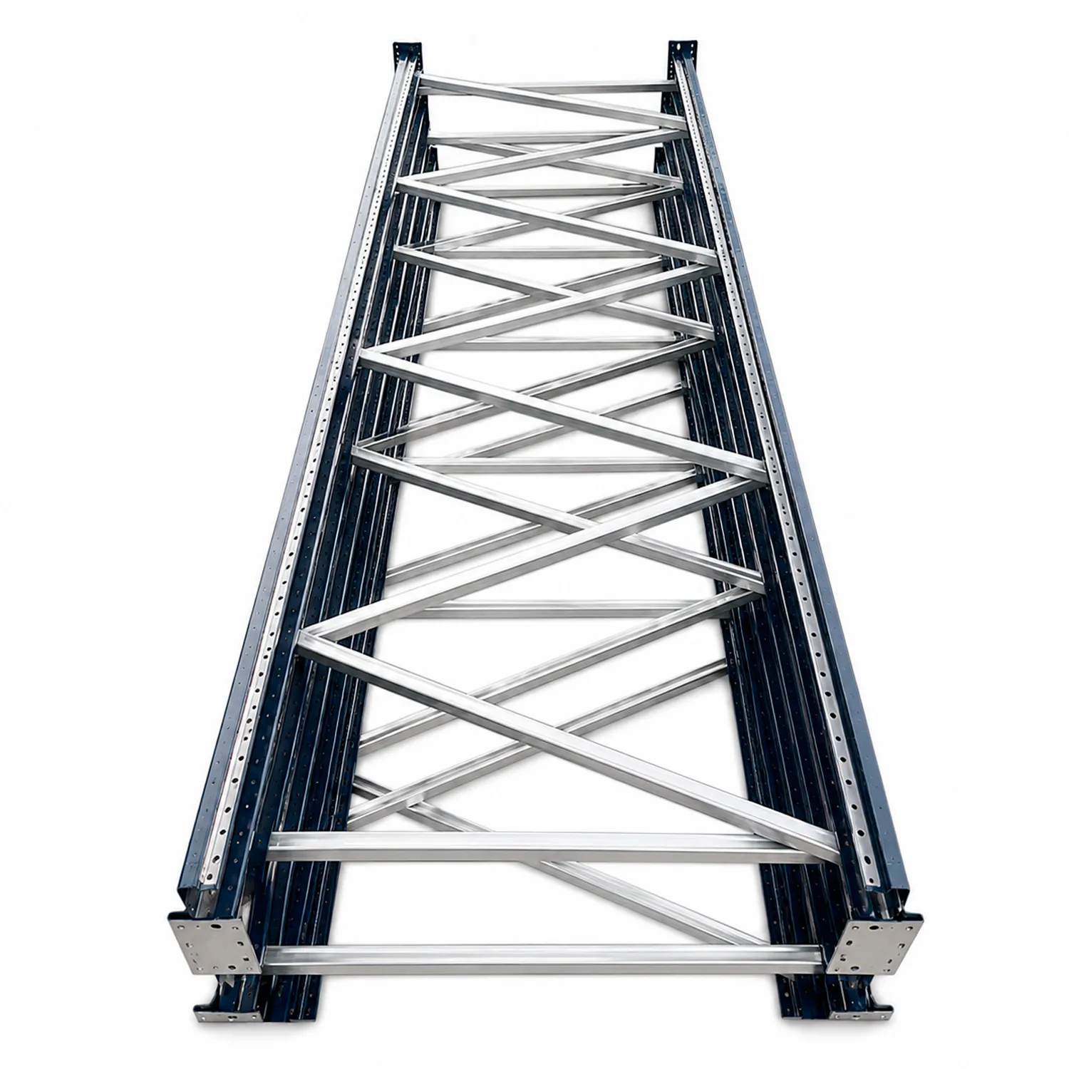 Raft depozit mari picioare set M1 12.2x400 (3mm) albastre
