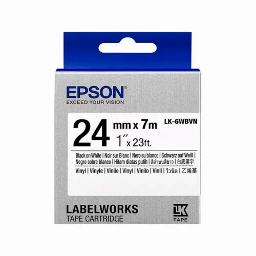 Картридж с лентой Epson LK-6WBVN, 24 мм x 7 м