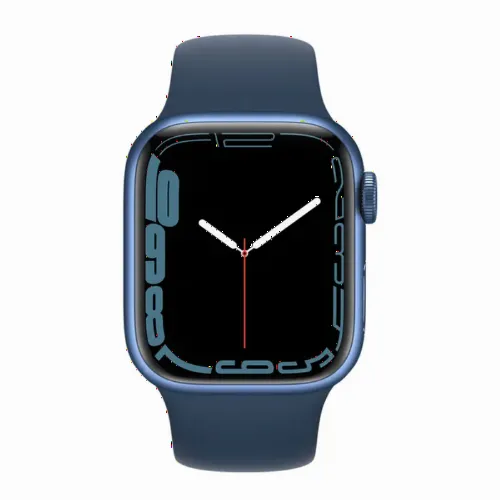 Умные часы Apple Watch Series 7 GPS, 41мм, Алюминиевый корпус со спортивным ремешком Abyss Blue